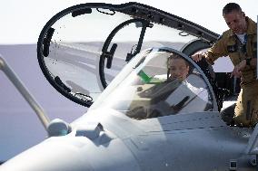 Marine Le Pen and Jordan Bardella Visits the International Paris Air Show - Le Bourget