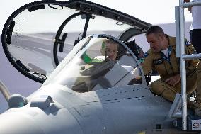 Marine Le Pen and Jordan Bardella Visits the International Paris Air Show - Le Bourget