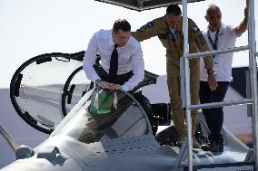 Marine Le Pen and Jordan Bardella Visits the International Paris Air Show - Le Bourget