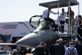 Marine Le Pen and Jordan Bardella Visits the International Paris Air Show - Le Bourget