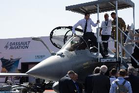 Marine Le Pen and Jordan Bardella Visits the International Paris Air Show - Le Bourget