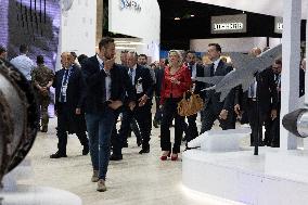 Marine Le Pen and Jordan Bardella Visits the International Paris Air Show - Le Bourget