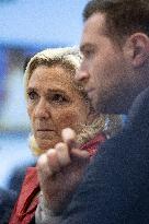 Marine Le Pen and Jordan Bardella Visits the International Paris Air Show - Le Bourget