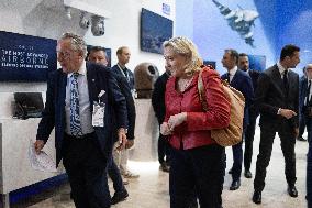Marine Le Pen and Jordan Bardella Visits the International Paris Air Show - Le Bourget