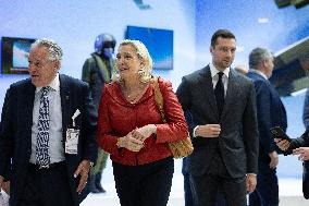 Marine Le Pen and Jordan Bardella Visits the International Paris Air Show - Le Bourget