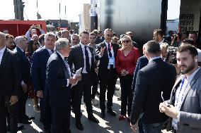 Marine Le Pen and Jordan Bardella Visits the International Paris Air Show - Le Bourget
