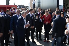 Marine Le Pen and Jordan Bardella Visits the International Paris Air Show - Le Bourget