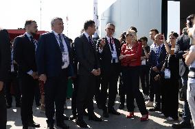 Marine Le Pen and Jordan Bardella Visits the International Paris Air Show - Le Bourget