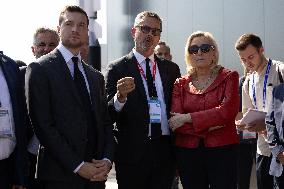 Marine Le Pen and Jordan Bardella Visits the International Paris Air Show - Le Bourget