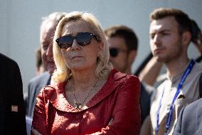 Marine Le Pen and Jordan Bardella Visits the International Paris Air Show - Le Bourget