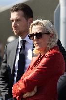 Marine Le Pen and Jordan Bardella Visits the International Paris Air Show - Le Bourget