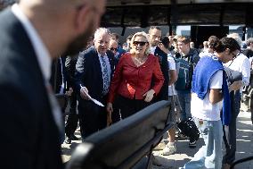 Marine Le Pen and Jordan Bardella Visits the International Paris Air Show - Le Bourget