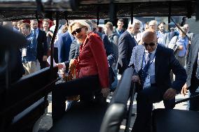 Marine Le Pen and Jordan Bardella Visits the International Paris Air Show - Le Bourget
