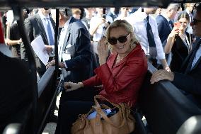 Marine Le Pen and Jordan Bardella Visits the International Paris Air Show - Le Bourget