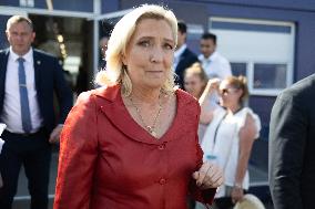 Marine Le Pen and Jordan Bardella Visits the International Paris Air Show - Le Bourget