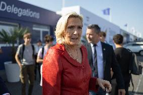 Marine Le Pen and Jordan Bardella Visits the International Paris Air Show - Le Bourget