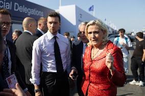 Marine Le Pen and Jordan Bardella Visits the International Paris Air Show - Le Bourget