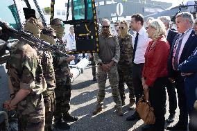 Marine Le Pen and Jordan Bardella Visits the International Paris Air Show - Le Bourget