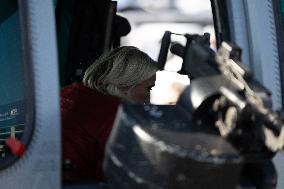 Marine Le Pen and Jordan Bardella Visits the International Paris Air Show - Le Bourget