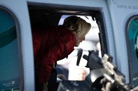 Marine Le Pen and Jordan Bardella Visits the International Paris Air Show - Le Bourget