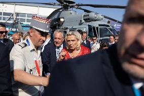 Marine Le Pen and Jordan Bardella Visits the International Paris Air Show - Le Bourget