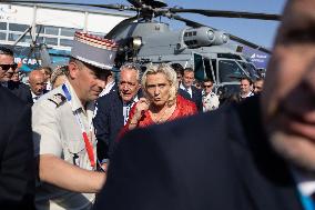 Marine Le Pen and Jordan Bardella Visits the International Paris Air Show - Le Bourget