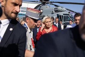 Marine Le Pen and Jordan Bardella Visits the International Paris Air Show - Le Bourget