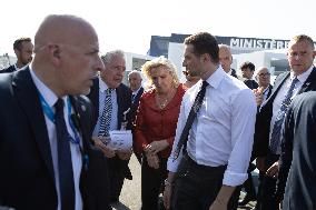 Marine Le Pen and Jordan Bardella Visits the International Paris Air Show - Le Bourget