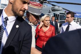 Marine Le Pen and Jordan Bardella Visits the International Paris Air Show - Le Bourget