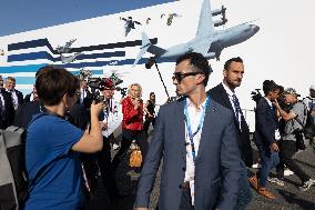 Marine Le Pen and Jordan Bardella Visits the International Paris Air Show - Le Bourget