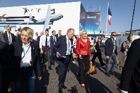 Marine Le Pen and Jordan Bardella Visits the International Paris Air Show - Le Bourget