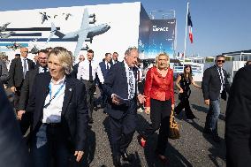 Marine Le Pen and Jordan Bardella Visits the International Paris Air Show - Le Bourget