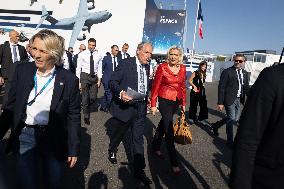 Marine Le Pen and Jordan Bardella Visits the International Paris Air Show - Le Bourget