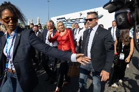 Marine Le Pen and Jordan Bardella Visits the International Paris Air Show - Le Bourget