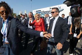 Marine Le Pen and Jordan Bardella Visits the International Paris Air Show - Le Bourget