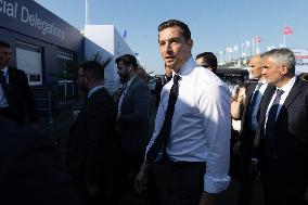 Marine Le Pen and Jordan Bardella Visits the International Paris Air Show - Le Bourget