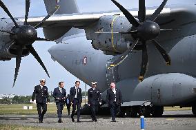 President Macron At Paris Air Show - Le Bourget