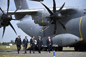 President Macron At Paris Air Show - Le Bourget