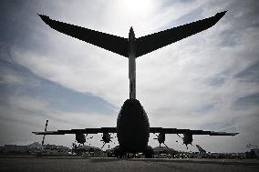 President Macron At Paris Air Show - Le Bourget