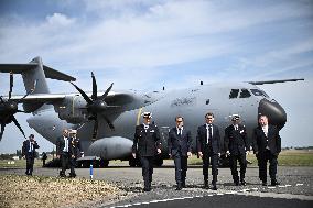 President Macron At Paris Air Show - Le Bourget