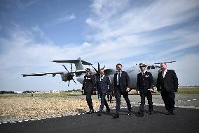President Macron At Paris Air Show - Le Bourget