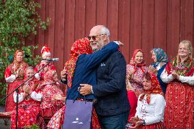 President of Estonia visited Kihnu island
