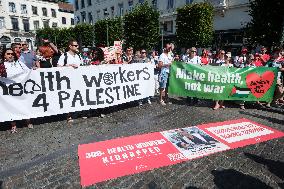 Health Workers Support Palestine in Brussels - Belgium