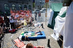 Health Workers Support Palestine in Brussels - Belgium
