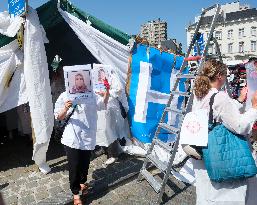 Health Workers Support Palestine in Brussels - Belgium