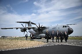 President Macron At Paris Air Show - Le Bourget