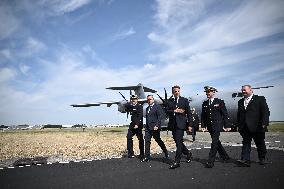 President Macron At Paris Air Show - Le Bourget