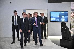 President Macron At Paris Air Show - Le Bourget