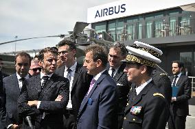 President Macron At Paris Air Show - Le Bourget