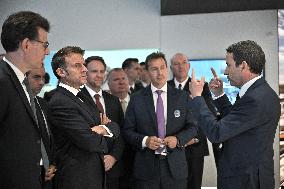 President Macron At Paris Air Show - Le Bourget